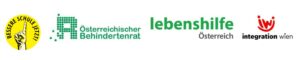 Logos Bessere Schule jetzt, Österreichischer Behindertenrat, Lebenshilfe Österreich und Integration Wien